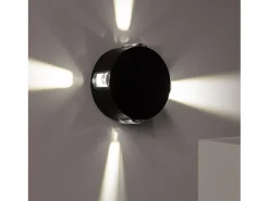 Best Ledkia Baliza Exterior LED 4W Superficie Pared Forum 3000K Blanco Cálido Negro