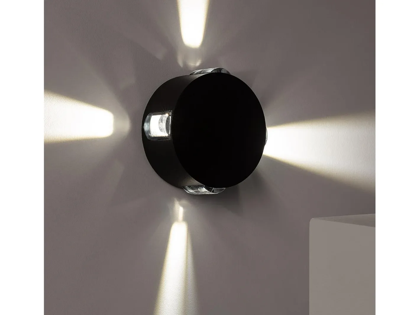 Best Ledkia Baliza Exterior LED 4W Superficie Pared Forum 3000K Blanco Cálido Negro