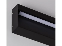 Ledkia Iluminación Exterior-Baliza Exterior LED 6W Superficie Pared Columbia 3000K Blanco Cálido Negro