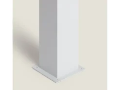 New Ledkia Baliza Exterior Superficie Pie 74cm Augusta Blanca Blanco