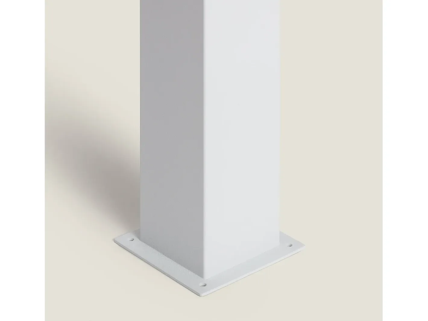 New Ledkia Baliza Exterior Superficie Pie 74cm Augusta Blanca Blanco