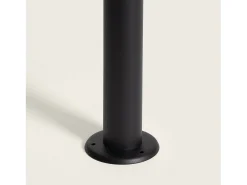 Ledkia Iluminación Exterior-Baliza Exterior Superficie Pie 50cm Aluminio Mukom Negro