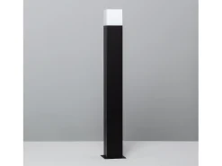 Ledkia Iluminación Exterior-Baliza Exterior Superficie Pie 74cm Augusta Negra Negro
