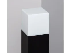Ledkia Iluminación Exterior-Baliza Exterior Superficie Pie 74cm Augusta Negra Negro