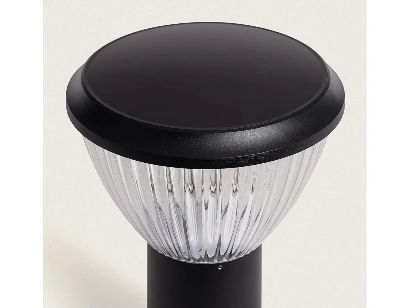 Ledkia Iluminación Exterior-Baliza Exterior Superficie Pie 35cm Polaris Negro