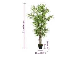 Bambú artificial 828 hojas 150 cm Verde Best