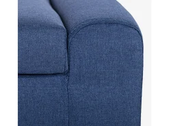 AHD Banco con almacenamiento de tela para dormitorio y recibidor Merak - Marino Azul Hot