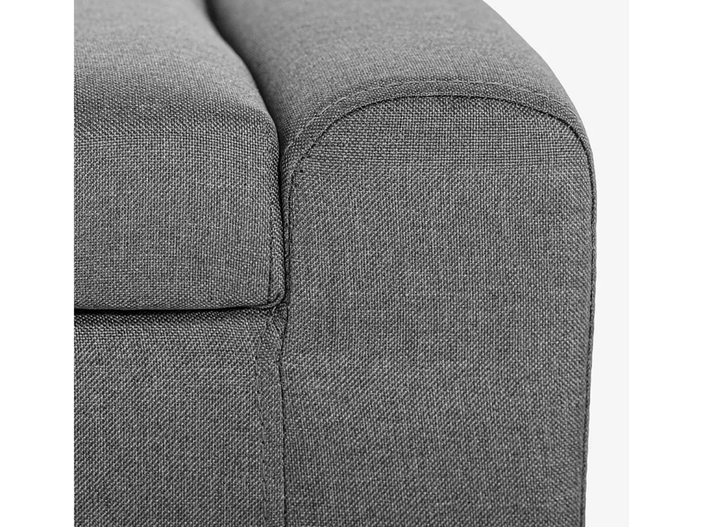AHD Vajilla-Banco con almacenamiento de tela para dormitorio y recibidor Merak - Gris