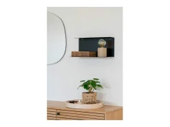 ebuy24 Jarrón-Bandeja de cerámica blanca Ø 37 cm Blanco