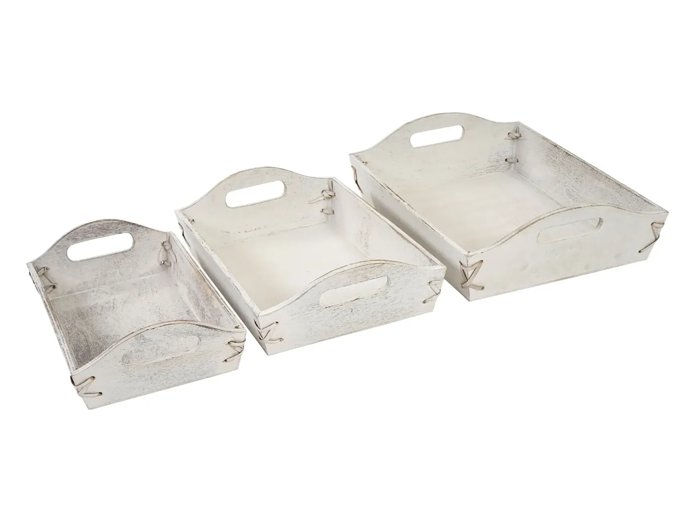 Clearance MCW Bandeja -C50 Shabby look (juego de 3), , shabby Blanco