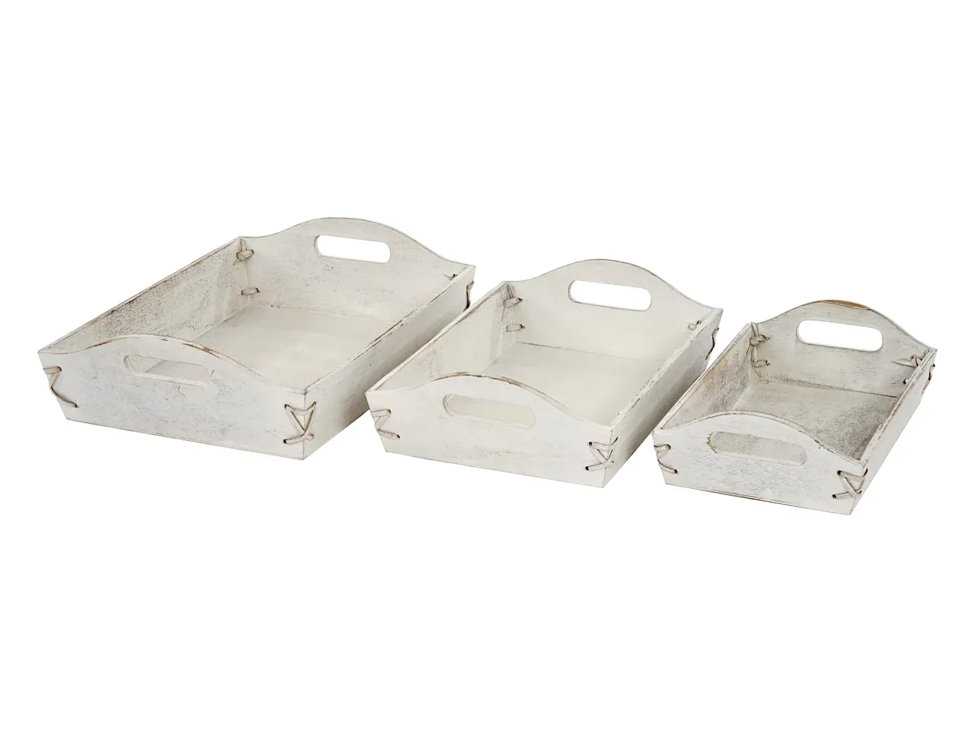 Clearance MCW Bandeja -C50 Shabby look (juego de 3), , shabby Blanco