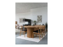 New ebuy24 Bandeja redonda de travertino natural Ø 25,5 cm Beige