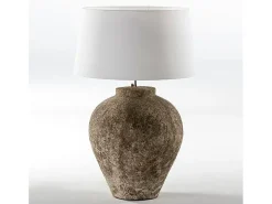 Les Tendances Base de lámpara Michka de terracota Alt. 55 cm Gris Hot