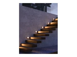 Discount Beneito & Faure - Aplique LED empotrable Artis R Wall de 4,5 W - Aplique de pared redondo IP66 con interruptor 2700K/3200K/4000K Blanco