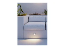Best Beneito & Faure - Baliza empotrada LED Mis R Wall de 3 W - Baliza redonda IP65 con interruptor 2700K/3200K/4000K - Corten Marru00f3n