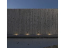 Best Beneito & Faure - Baliza empotrada LED Mis R Wall de 3 W - Baliza redonda IP65 con interruptor 2700K/3200K/4000K - Corten Marru00f3n