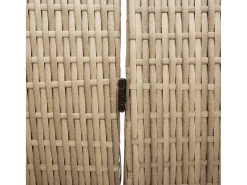 Biombo-Biombo 196 x 200 cm polirratán Beige