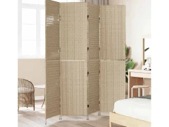 Biombo-Biombo 196 x 200 cm polirratán Beige