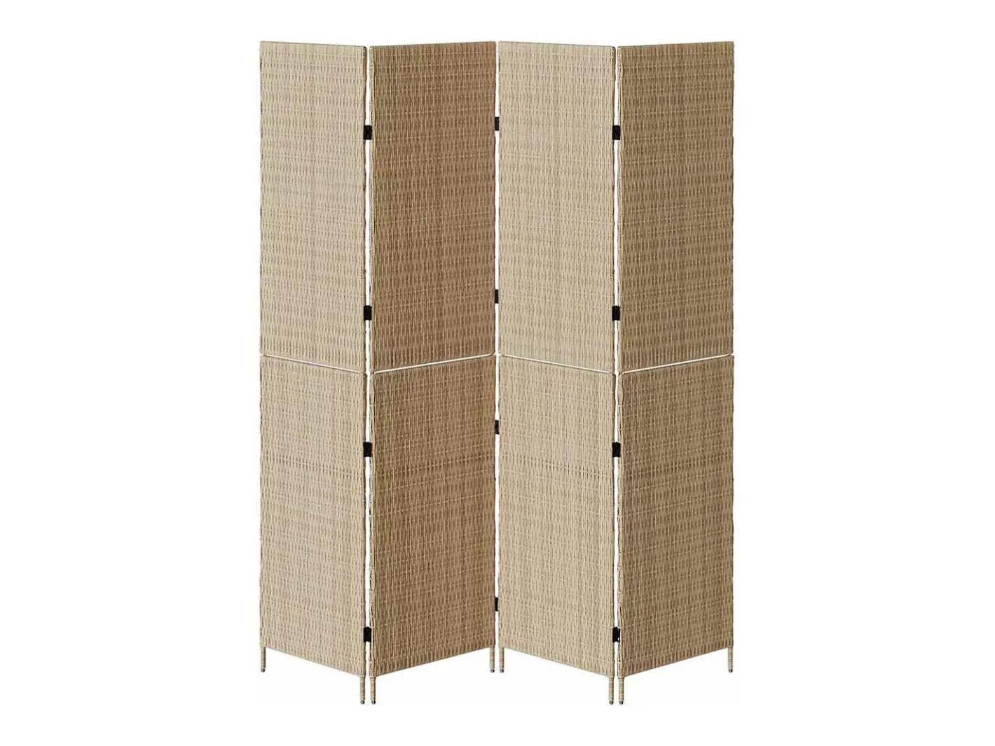 Biombo-Biombo 196 x 200 cm polirratán Beige