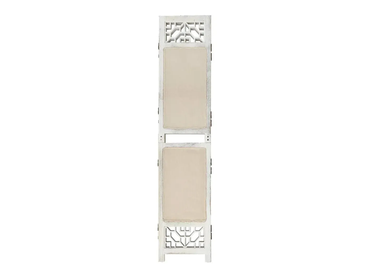 Biombo de 4 paneles 140x165 cm Tela Crema Hot
