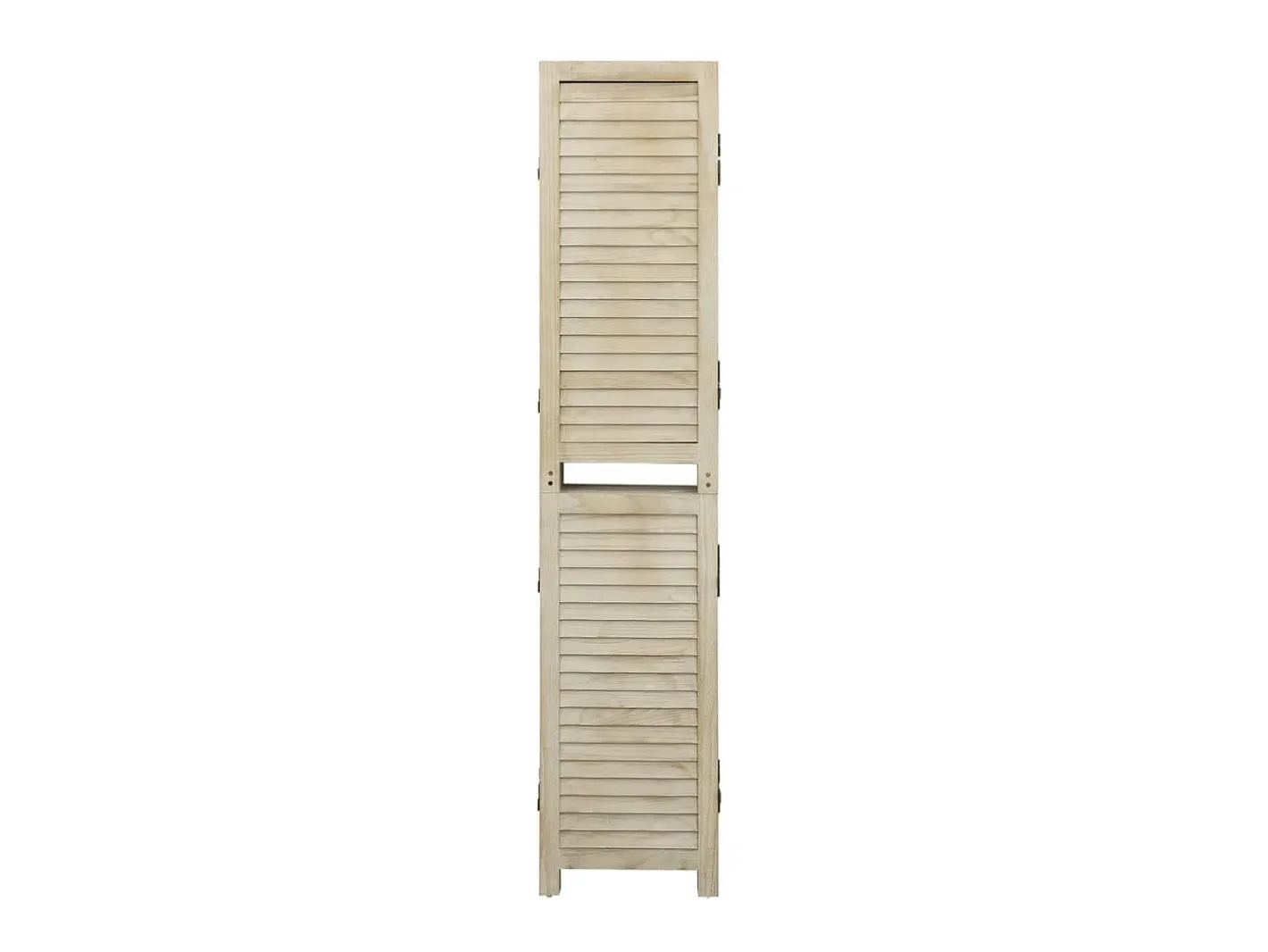 Biombo de 5 paneles de madera maciza de paulownia 175x165 cm ES877770 Marru00f3n
