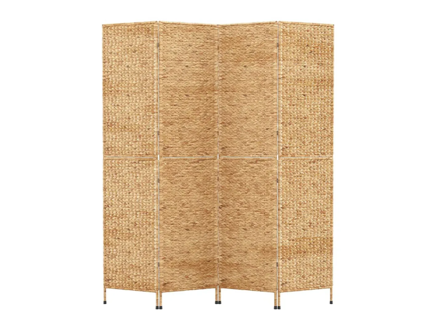 Biombo-Biombo de 4 paneles jacinto de agua 163x180 cm ES492174 Marru00f3n