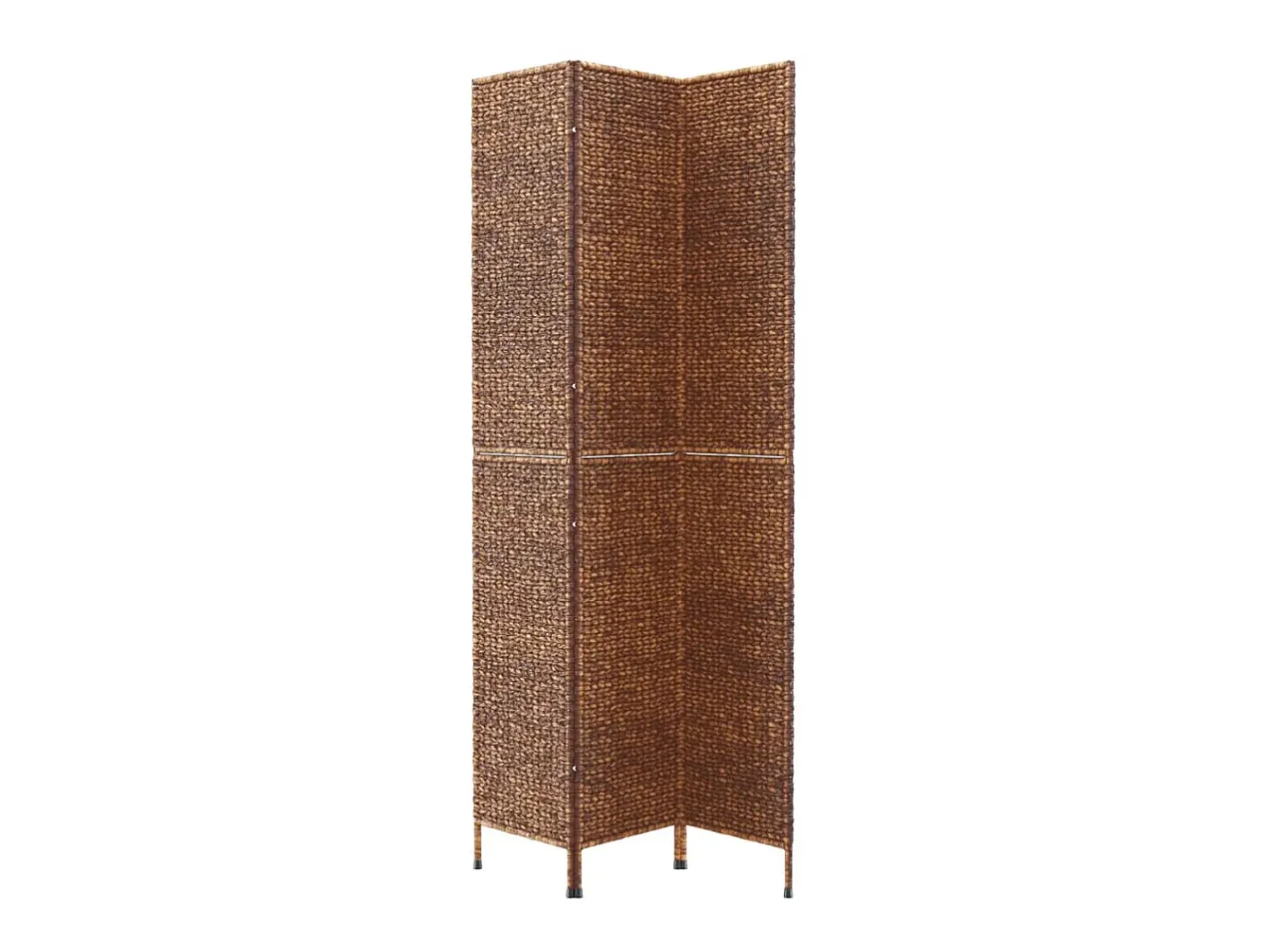Outlet Biombo de 3 paneles jacinto de agua marrón 122x180 cm ES255798 Marru00f3n