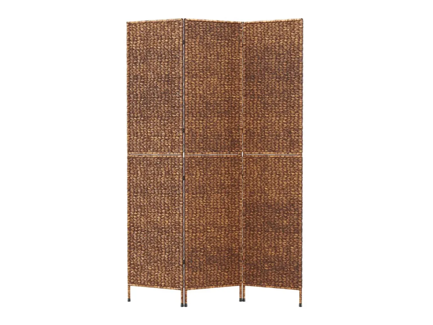 Outlet Biombo de 3 paneles jacinto de agua marrón 122x180 cm ES255798 Marru00f3n