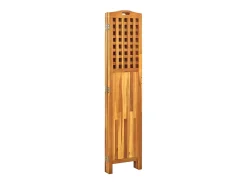 Biombo-Biombo de 4 paneles madera maciza de acacia 121x2x120 cm ES339396 Marru00f3n
