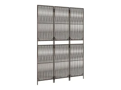 Biombo-Biombo de 3 paneles ratán sintético marrón ES457745 Marru00f3n