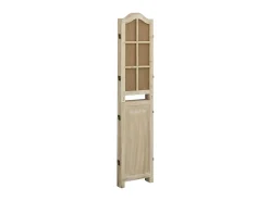 Hot Biombo de 4 paneles tela marrón 140x165 cm ES240426 Marru00f3n