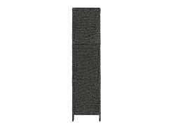 New Biombo divisor 4 paneles jacinto de agua 154x160 cm ES649725 Negro
