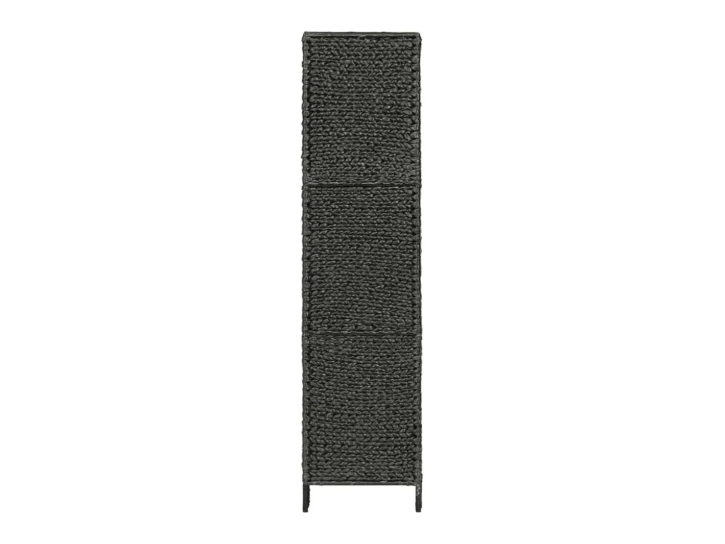 New Biombo divisor 4 paneles jacinto de agua 154x160 cm ES649725 Negro