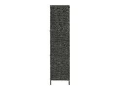 Outlet Biombo divisor 5 paneles jacinto de agua 193x160 cm ES337784 Negro
