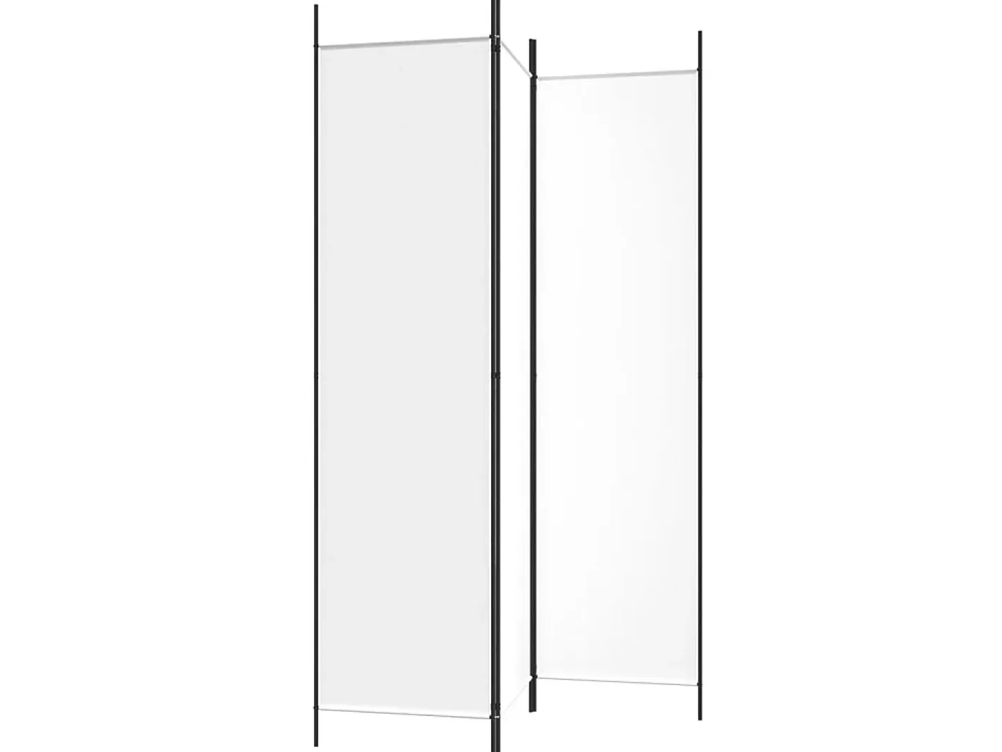 Biombo-Biombo divisor de 3 paneles de tela 150x200 cm ES986079 Blanco