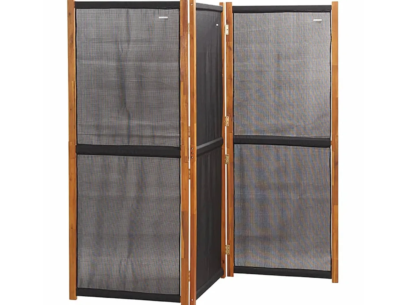 Hot Biombo divisor de 3 paneles 210x180 cm ES374339 Negro