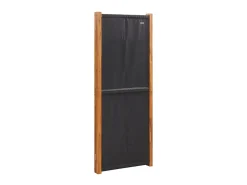 Hot Biombo divisor de 3 paneles 210x180 cm ES374339 Negro