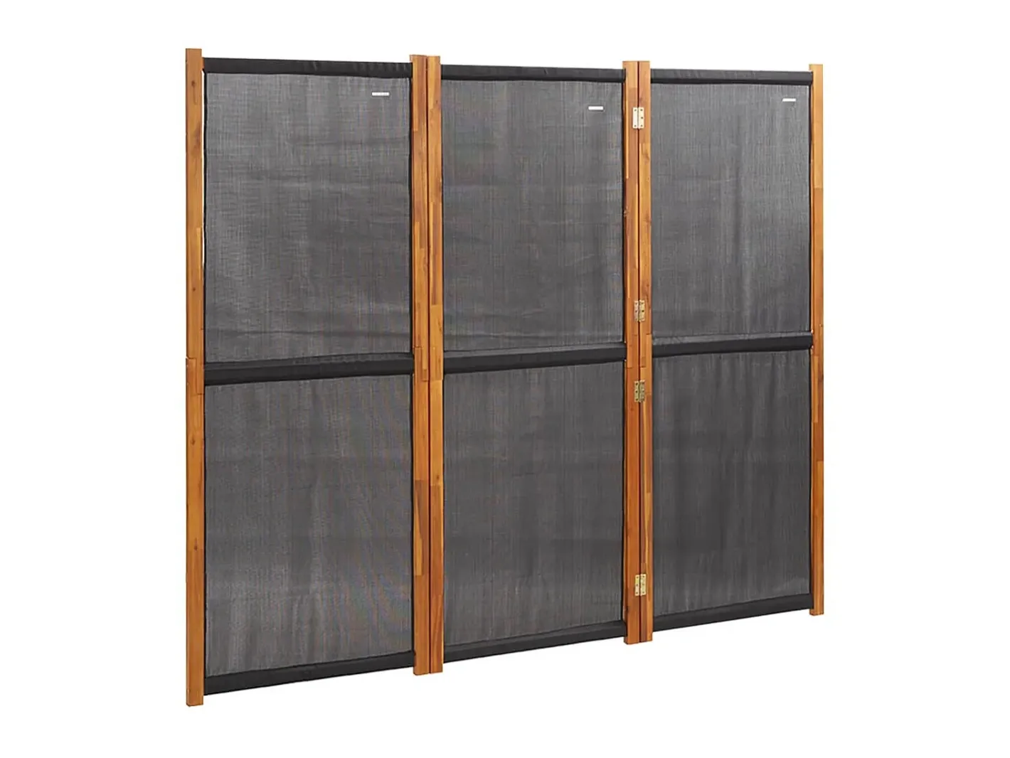 Hot Biombo divisor de 3 paneles 210x180 cm ES374339 Negro
