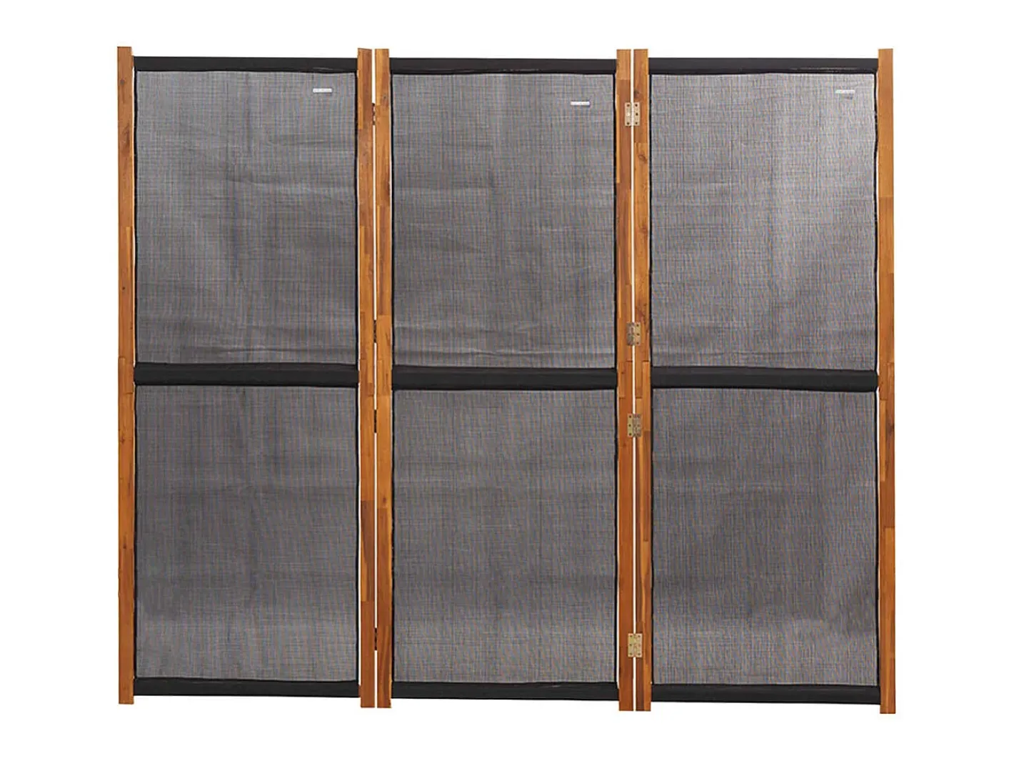 Hot Biombo divisor de 3 paneles 210x180 cm ES374339 Negro