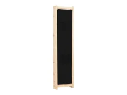 New Biombo divisor de 4 paneles de tela 160x170x4 cm ES171006 Negro