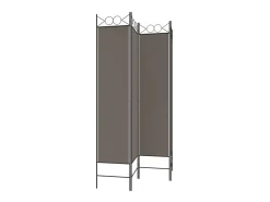 Best Biombo divisor de 4 paneles de tela 160x220 cm ES122284 Gris antracita
