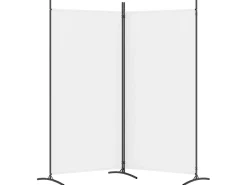 Online Biombo divisor de 2 paneles de tela 175x180 cm ES359451 Blanco