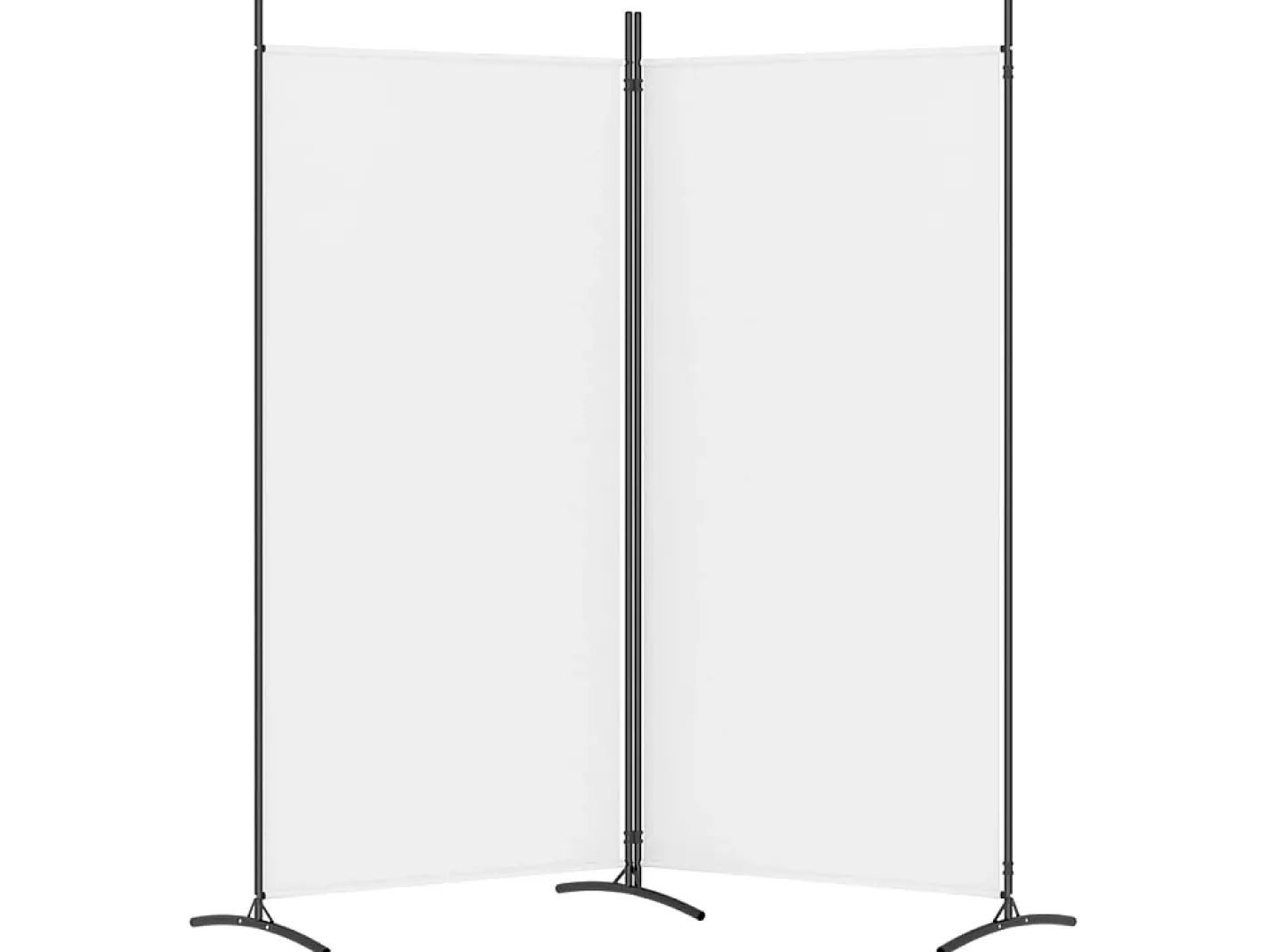 Online Biombo divisor de 2 paneles de tela 175x180 cm ES359451 Blanco