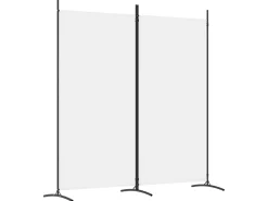 Online Biombo divisor de 2 paneles de tela 175x180 cm ES359451 Blanco