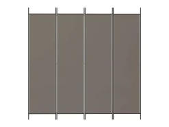 Biombo divisor de 4 paneles de tela 200x200 cm ES646564 Gris antracita Online