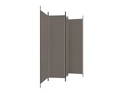 Biombo divisor de 4 paneles de tela 200x200 cm ES646564 Gris antracita Online