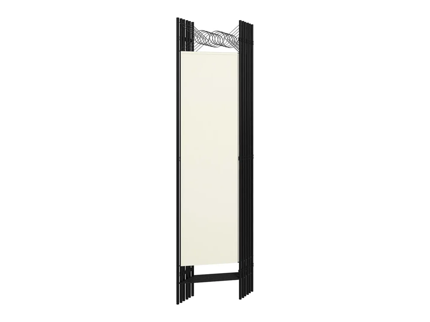 Biombo divisor de 6 paneles 240x180 cm ES233203 Blanco