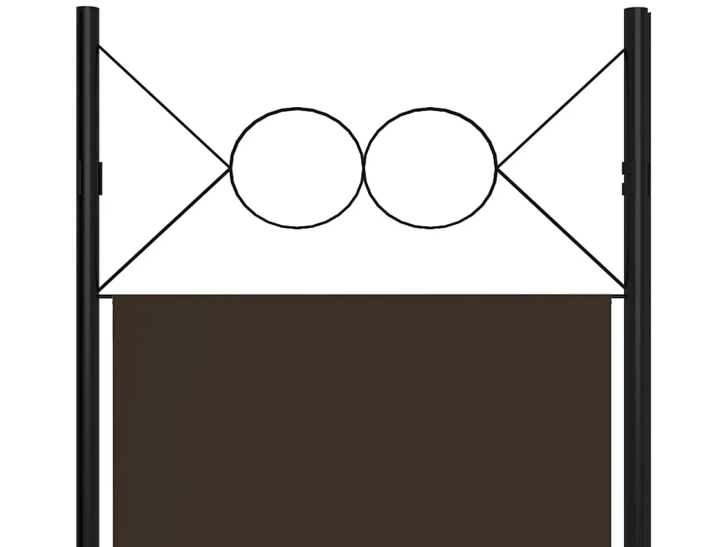 Best Biombo divisor de 6 paneles marrón 240x180 cm ES403632 Marru00f3n