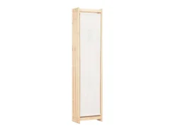 Biombo divisor de 6 paneles de tela color 240x170x4 cm ES139522 Crema