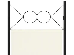 Biombo-Biombo divisor de 5 paneles 200x180 cm ES659418 Blanco
